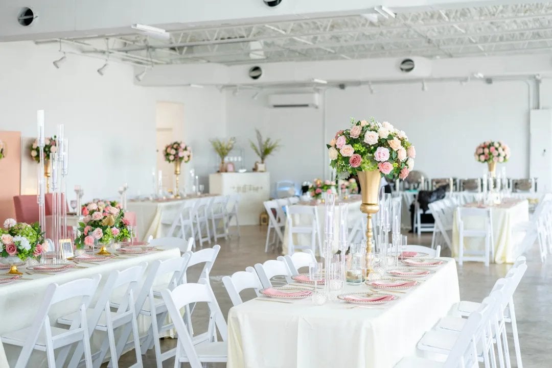 Spacious venue hall for baby shower